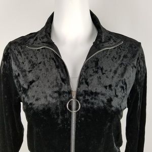 NWT Chloe & Katie Size S Velvet Lightweight Jacket